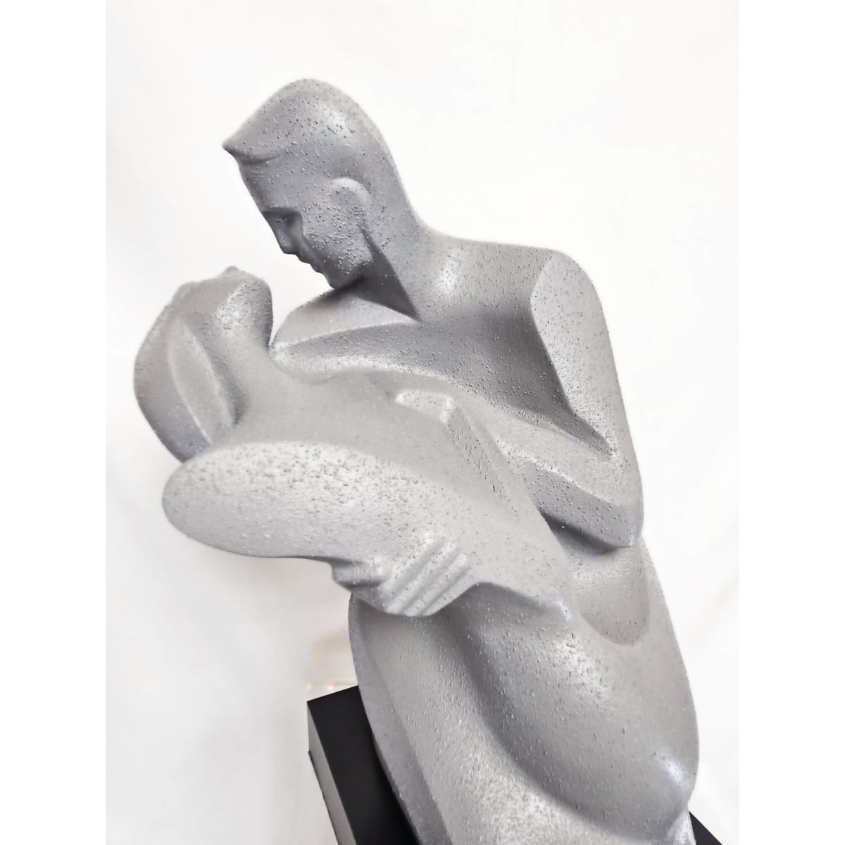 Austin Productions Sculpture Alexsander Danel For Austin Lovers Deco Modernist Huge Ceramic Sculpture 1990