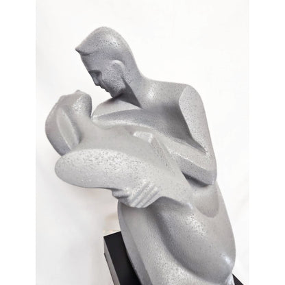 Austin Productions Sculpture Alexsander Danel For Austin Lovers Deco Modernist Huge Ceramic Sculpture 1990