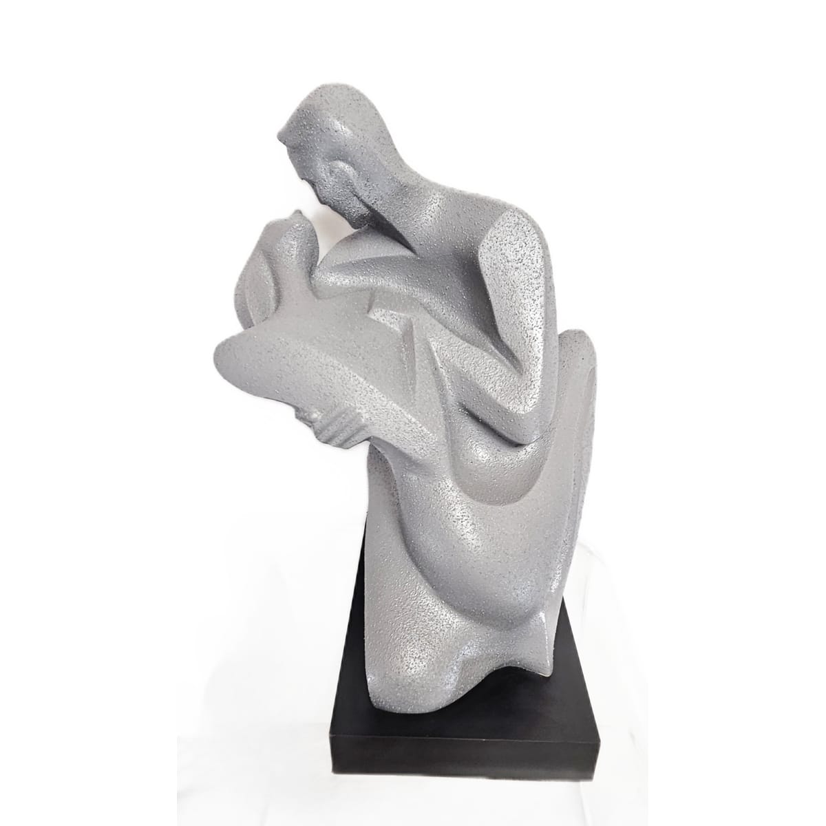 Austin Productions Sculpture Alexsander Danel For Austin Lovers Deco Modernist Huge Ceramic Sculpture 1990