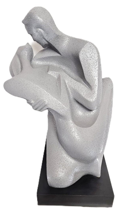 Austin Productions Sculpture Alexsander Danel For Austin Lovers Deco Modernist Huge Ceramic Sculpture 1990