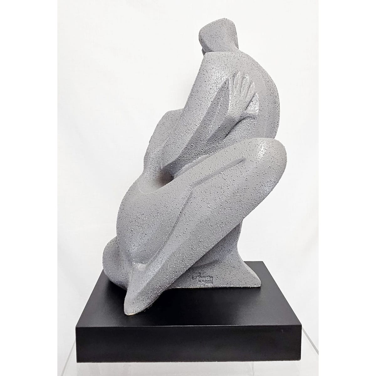 Austin Productions Sculpture Alexsander Danel For Austin Lovers Deco Modernist Huge Ceramic Sculpture 1990