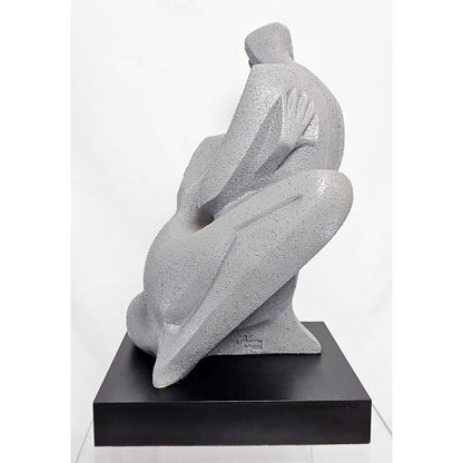 Austin Productions Sculpture Alexsander Danel For Austin Lovers Deco Modernist Huge Ceramic Sculpture 1990