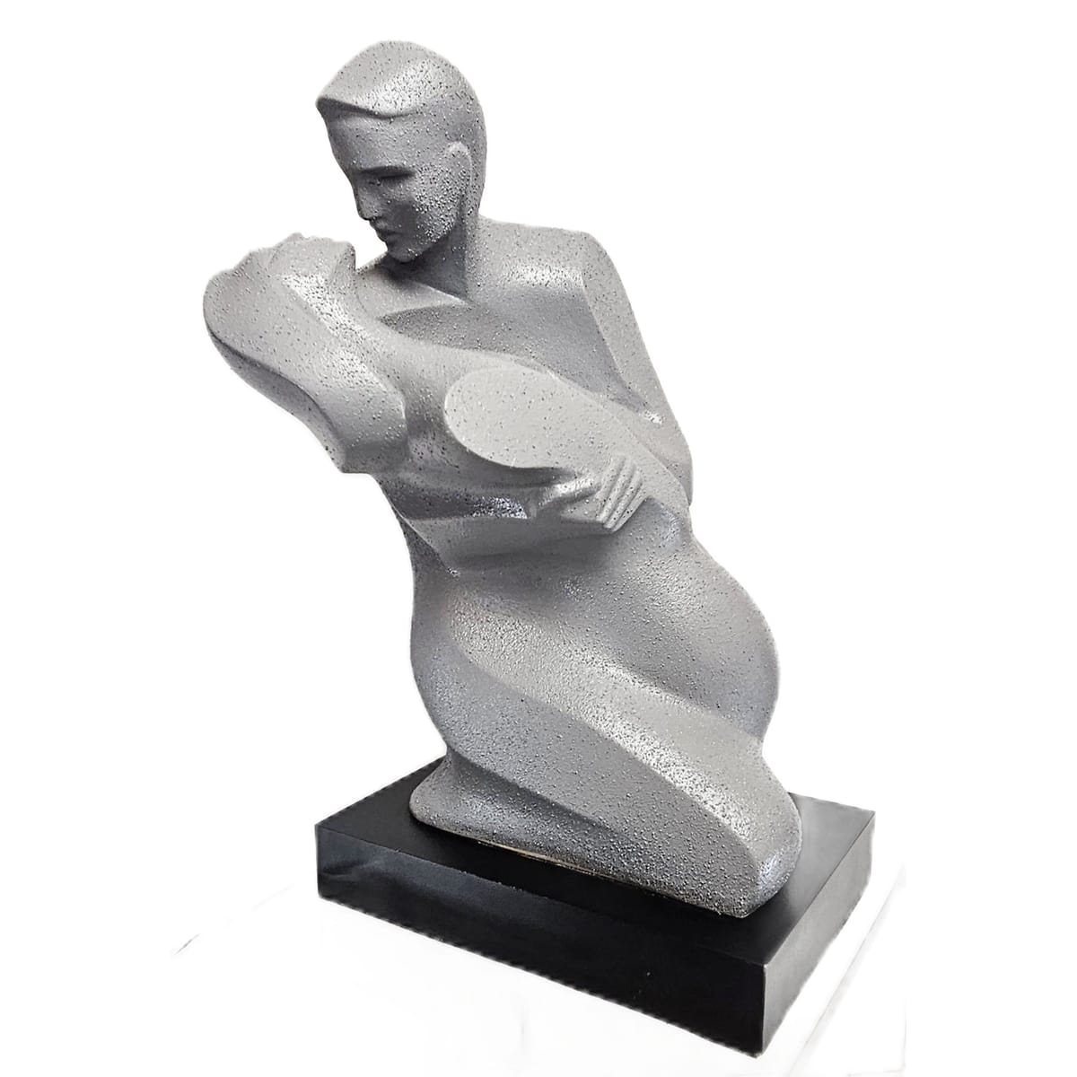 Austin Productions Sculpture Alexsander Danel For Austin Lovers Deco Modernist Huge Ceramic Sculpture 1990