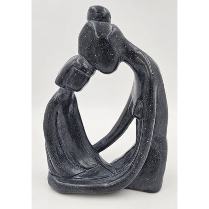 Austin Productions Sculpture Austin Mother Daughter Sculpture "Girl Talk" Klara Sever Signed 1971