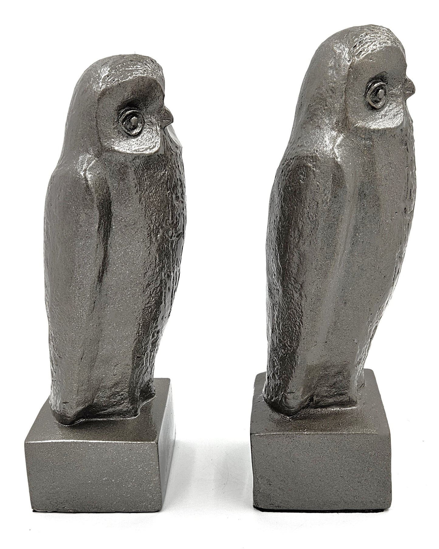 Austin Productions Sculpture Restored Austin Ceramic Owl Sculptural Bookends Circa 1970