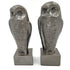 Austin Productions Sculpture Restored Austin Ceramic Owl Sculptural Bookends Circa 1970