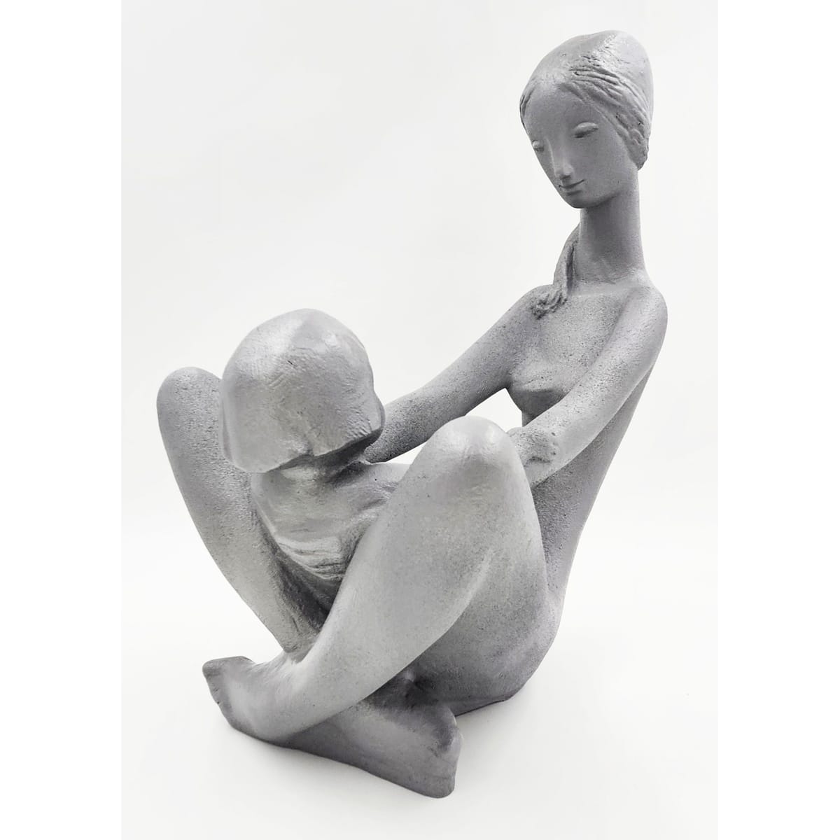 Austin Productions Sculpture Restored Austin Prod Kathy Klein "Generations" Mother/Child Sculpture 1972