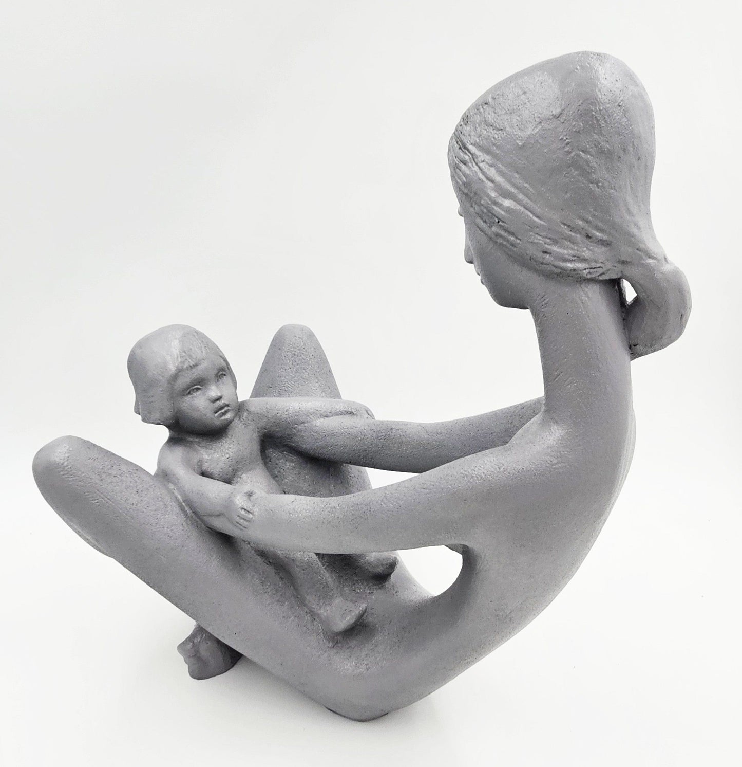 Austin Productions Sculpture Restored Austin Prod Kathy Klein "Generations" Mother/Child Sculpture 1972