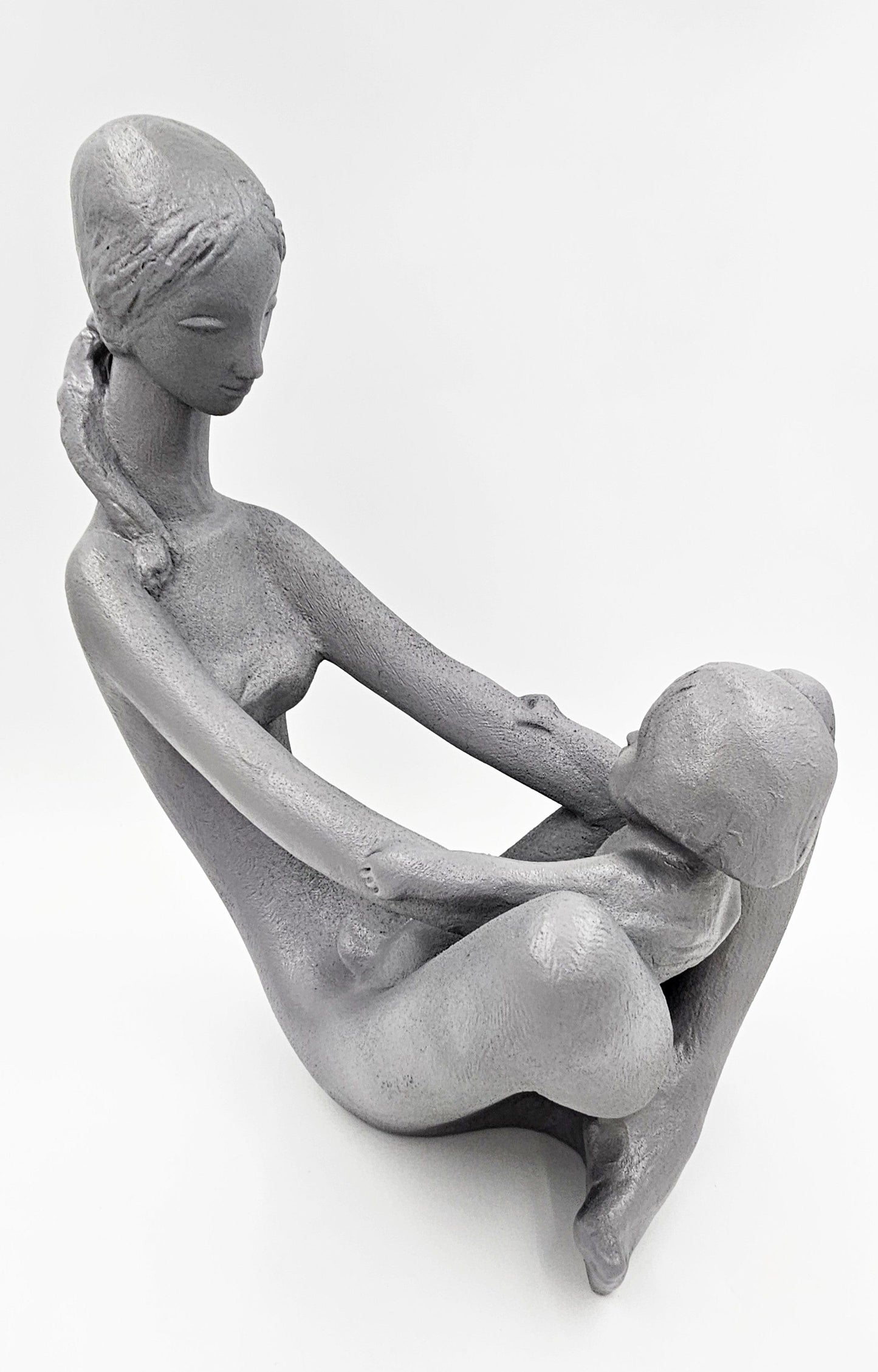 Austin Productions Sculpture Restored Austin Prod Kathy Klein "Generations" Mother/Child Sculpture 1972