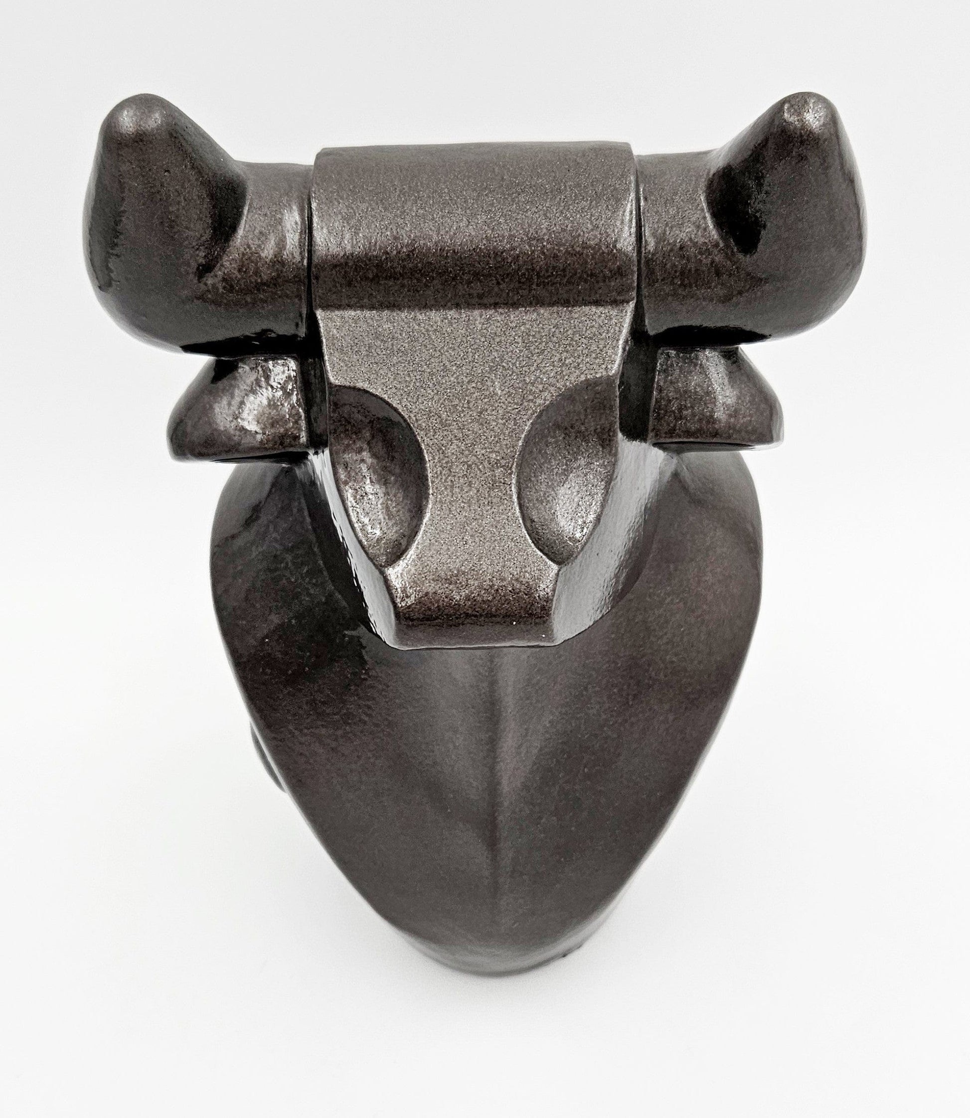 Austin Productions Sculpture Restored Austin Prod Modernist Cubist Style Bull Head Sculpture Circa 2000