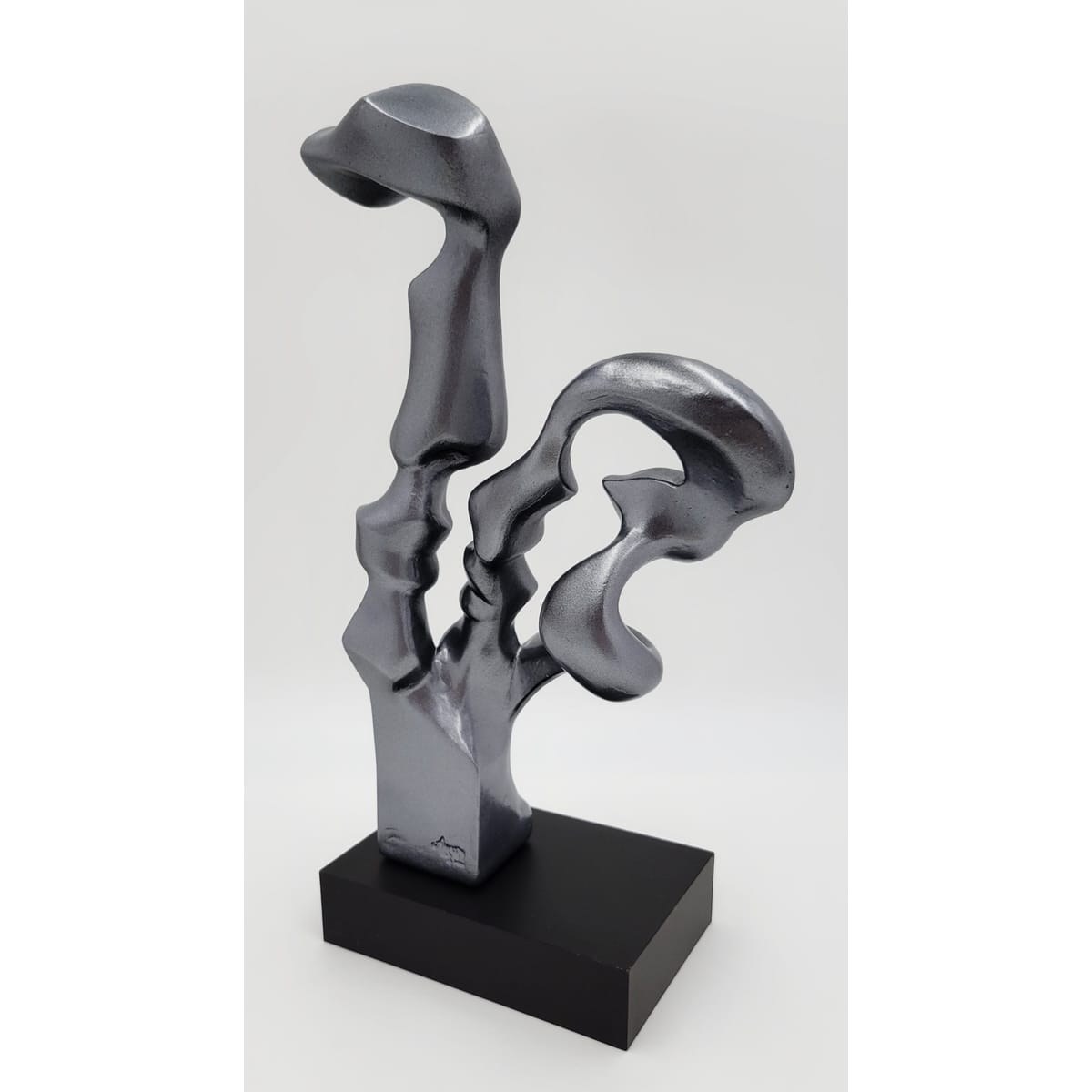 Austin Productions Sculpture Restored Austin Productions Abstract Faces Sculpture "Surrender" Danel Signed