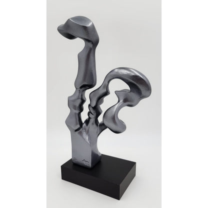 Austin Productions Sculpture Restored Austin Productions Abstract Faces Sculpture "Surrender" Danel Signed