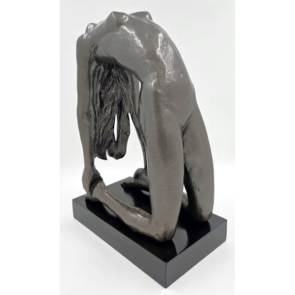 Austin Productions Sculpture Restored Austin Productions Durastone Sculpture "Rebirth" Signed Renard 1980
