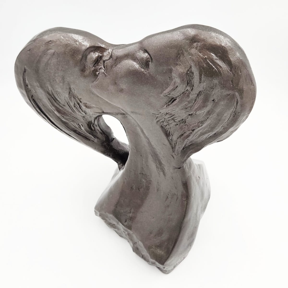 Austin Productions Sculpture Restored David Fisher Austin Prod Durastone Sculpture Large Faces of Love