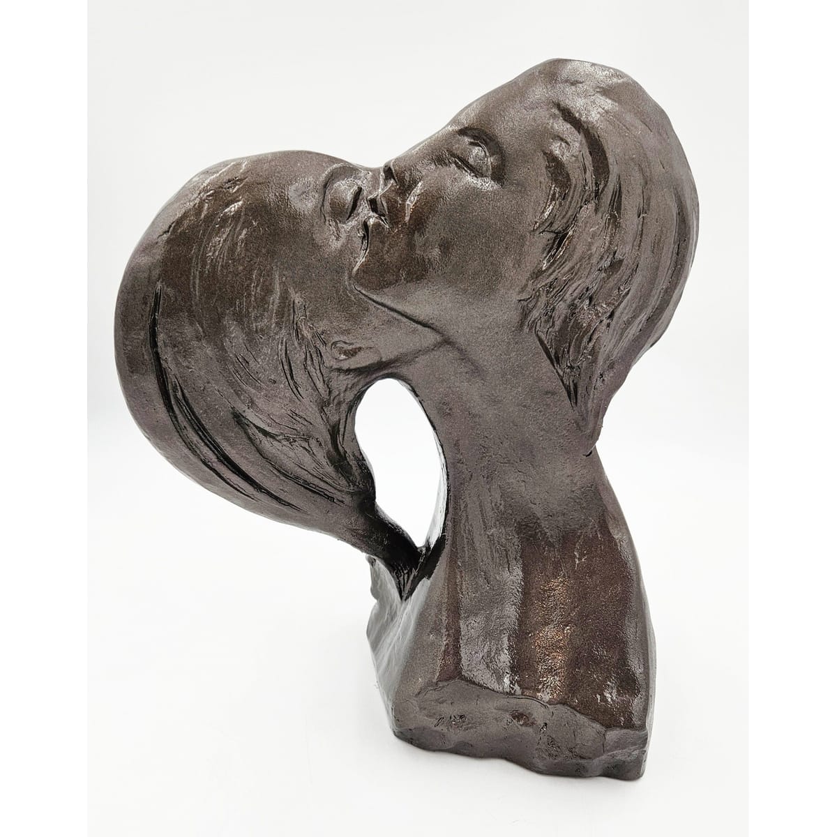 Austin Productions Sculpture Restored David Fisher Austin Prod Durastone Sculpture Large Faces of Love