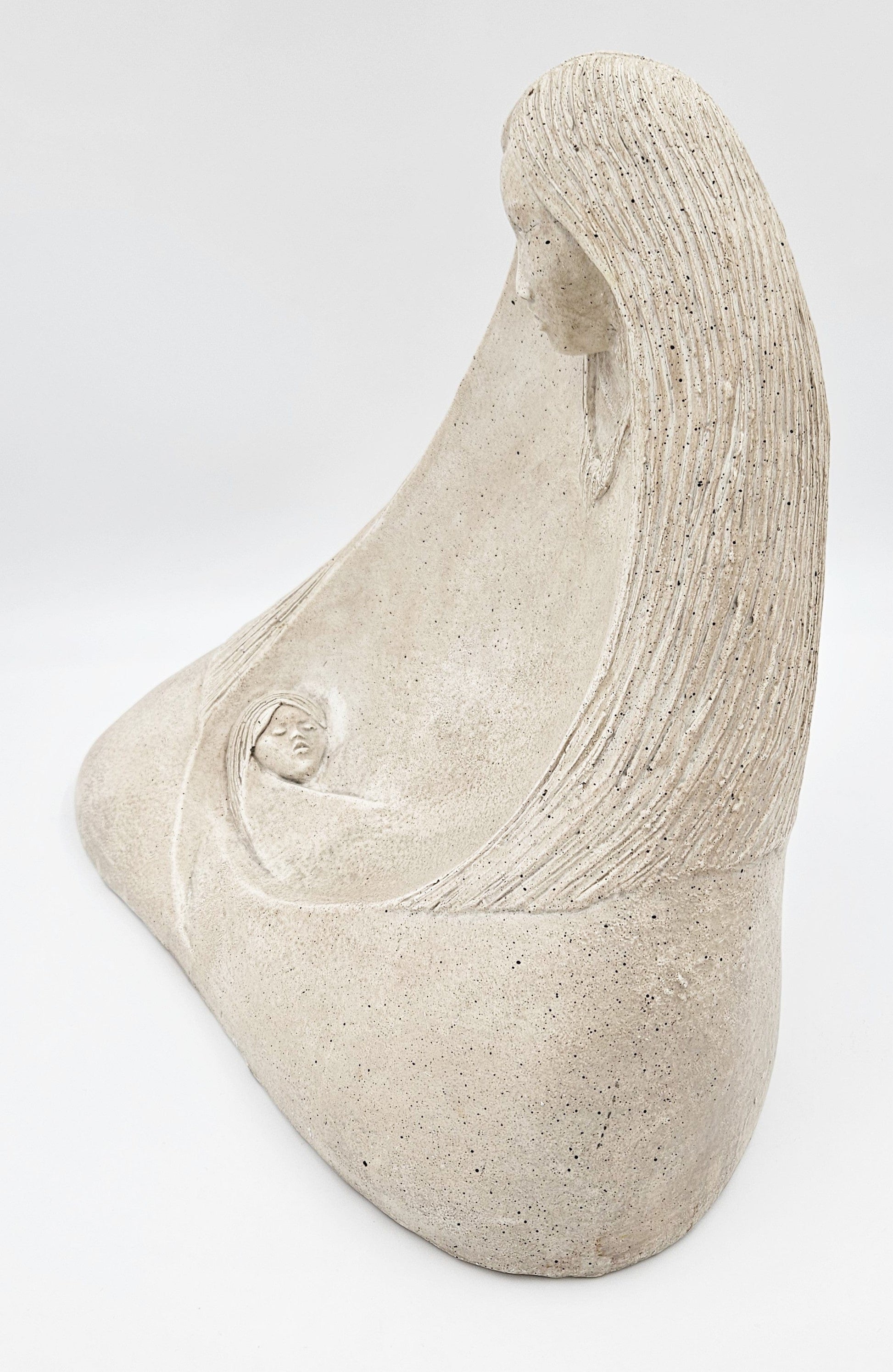 Austin Productions Sculpture Vintage Austin Productions Acoma Series Madre Ceramic Sculpture Circa 1989
