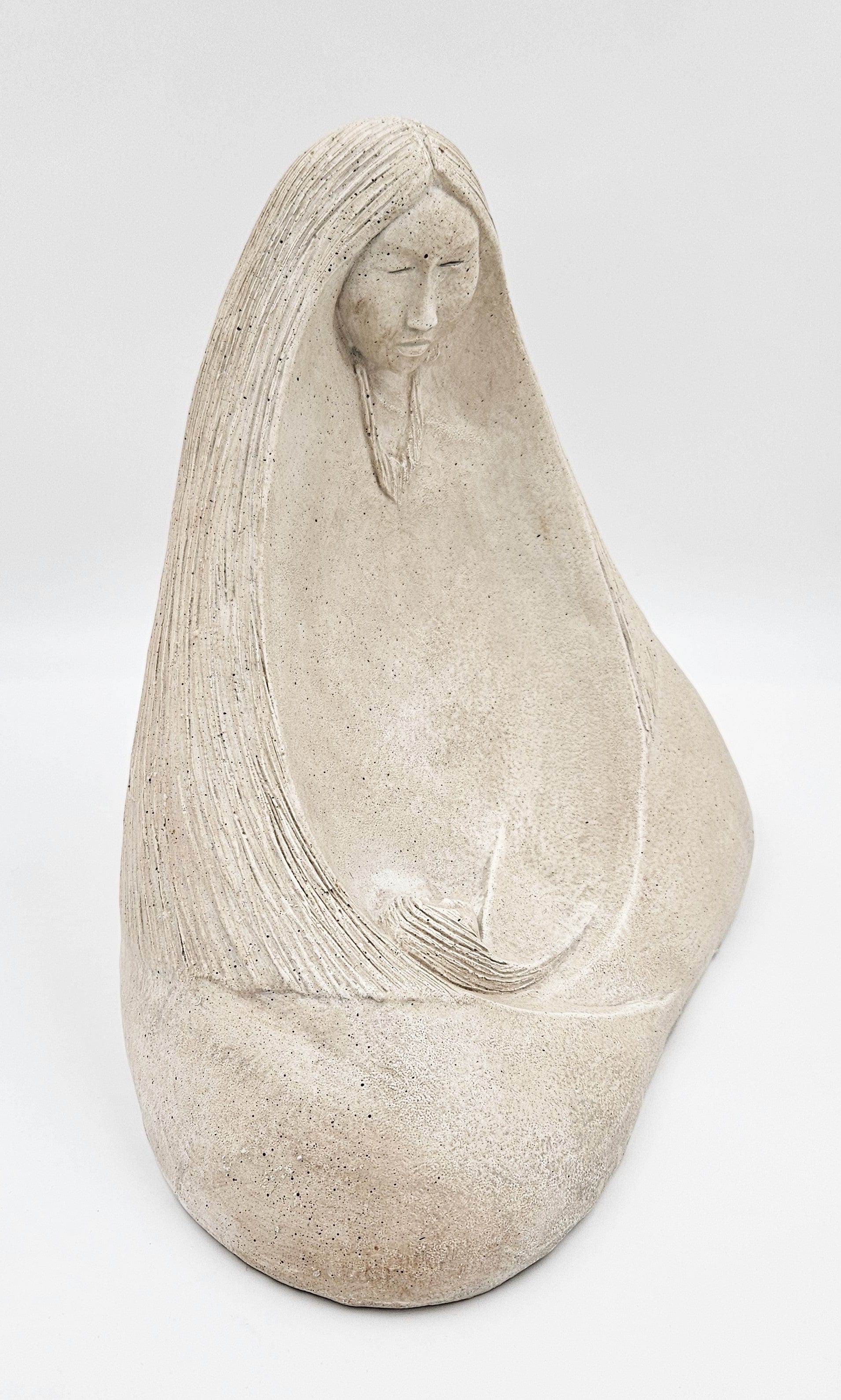 Austin Productions Sculpture Vintage Austin Productions Acoma Series Madre Ceramic Sculpture Circa 1989