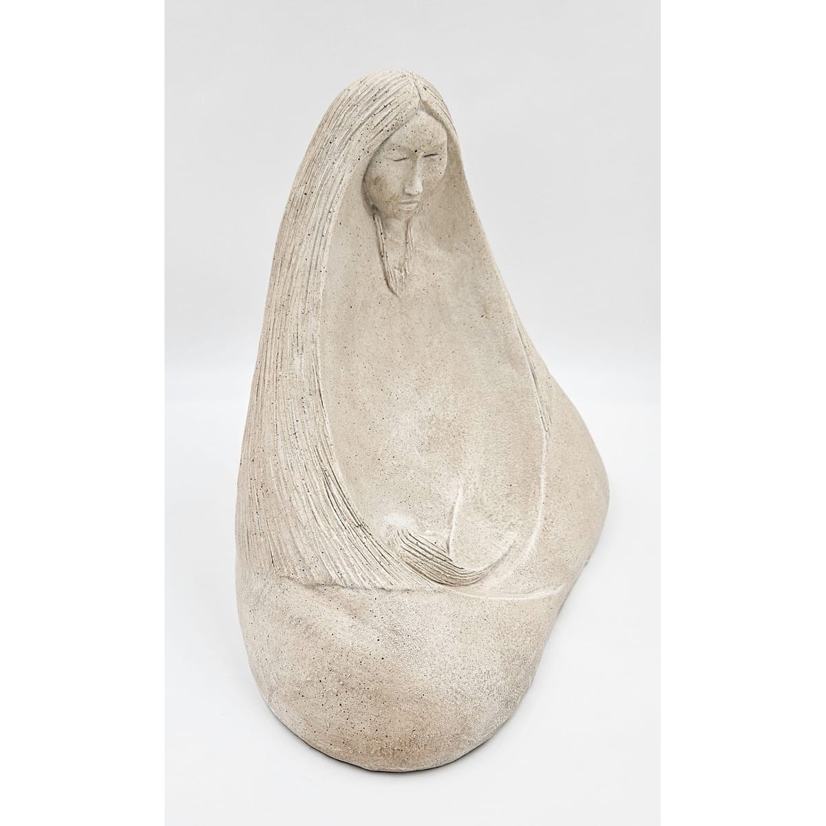 Austin Productions Sculpture Vintage Austin Productions Acoma Series Madre Ceramic Sculpture Circa 1989