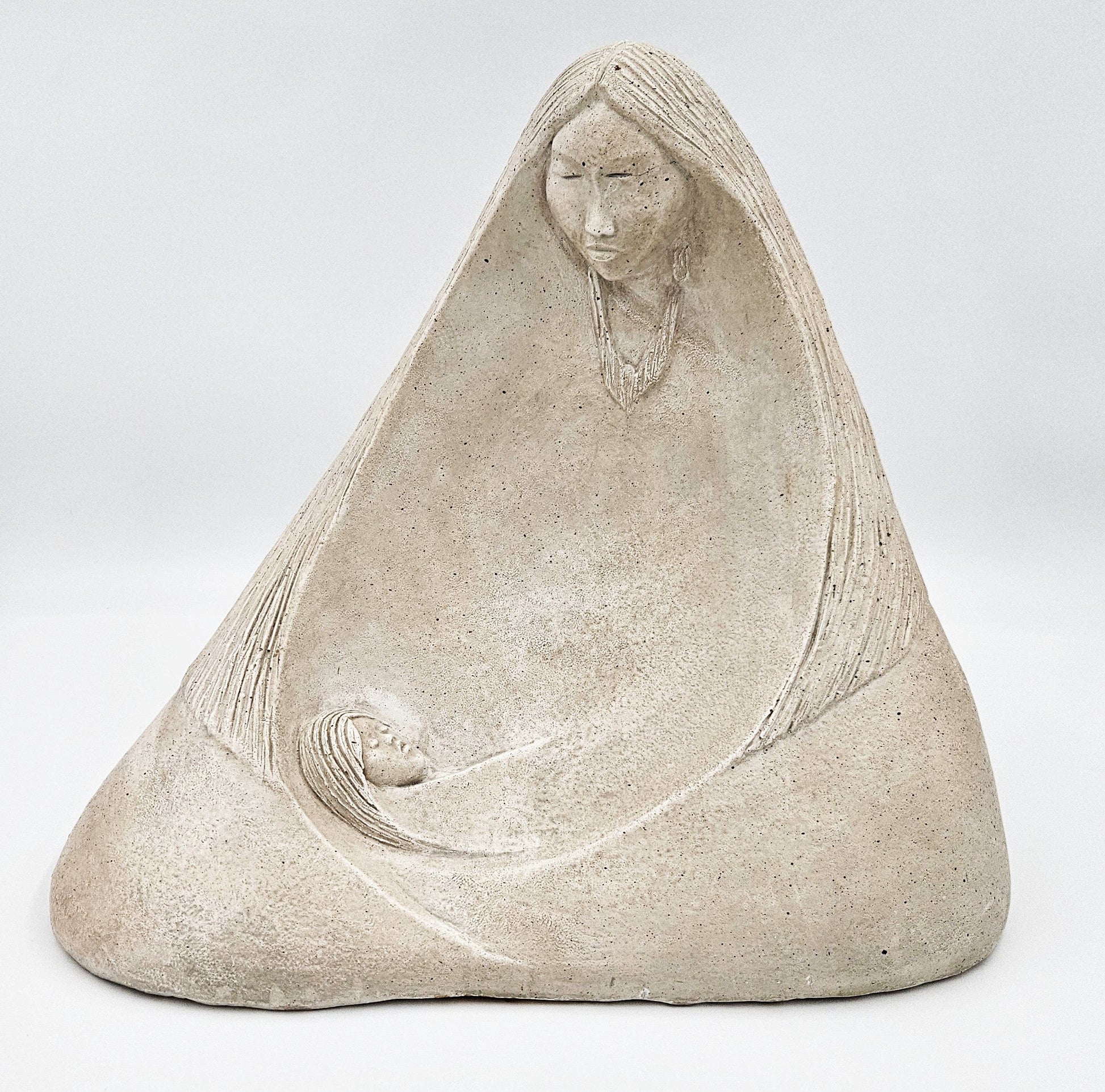 Austin Productions Sculpture Vintage Austin Productions Acoma Series Madre Ceramic Sculpture Circa 1989