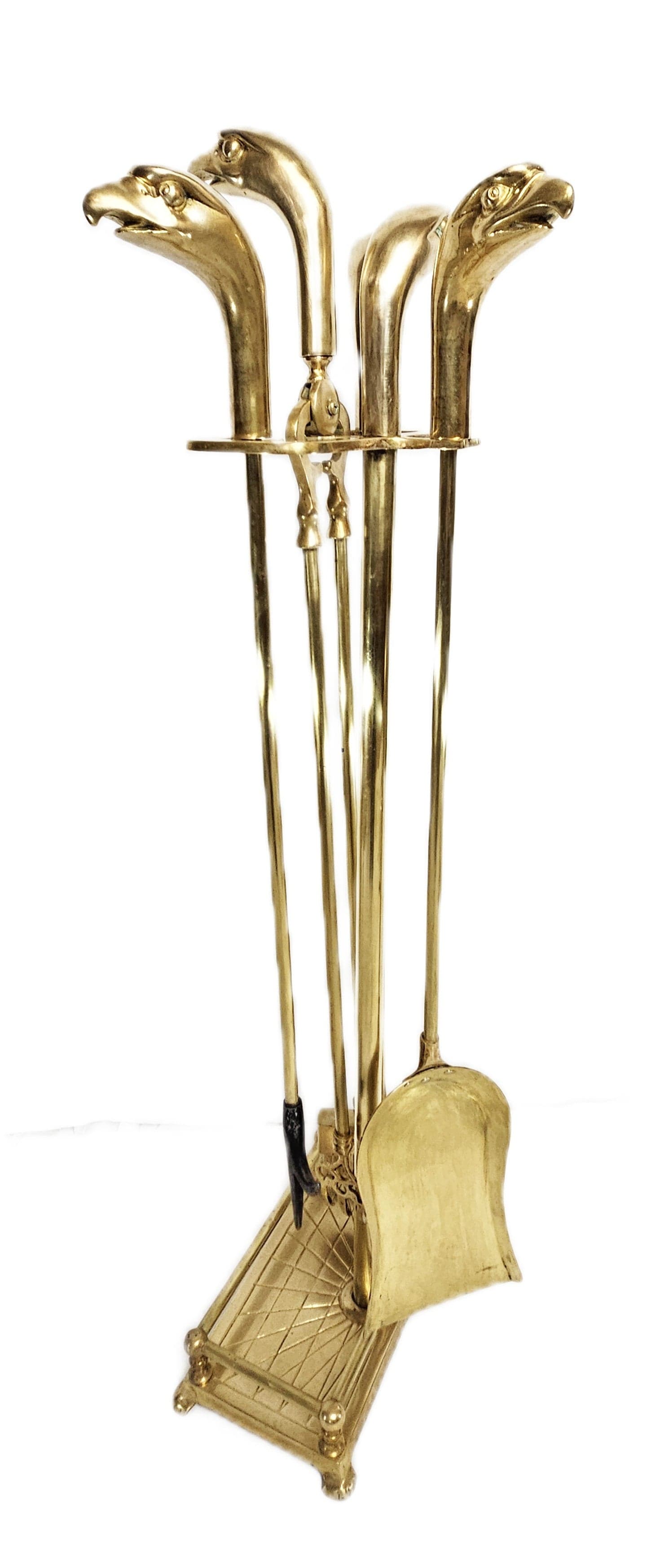 Bald Eagle Brass Fireplace Tools Fireplace Tools MCM  Brass American Bald Eagle Fireplace Tools