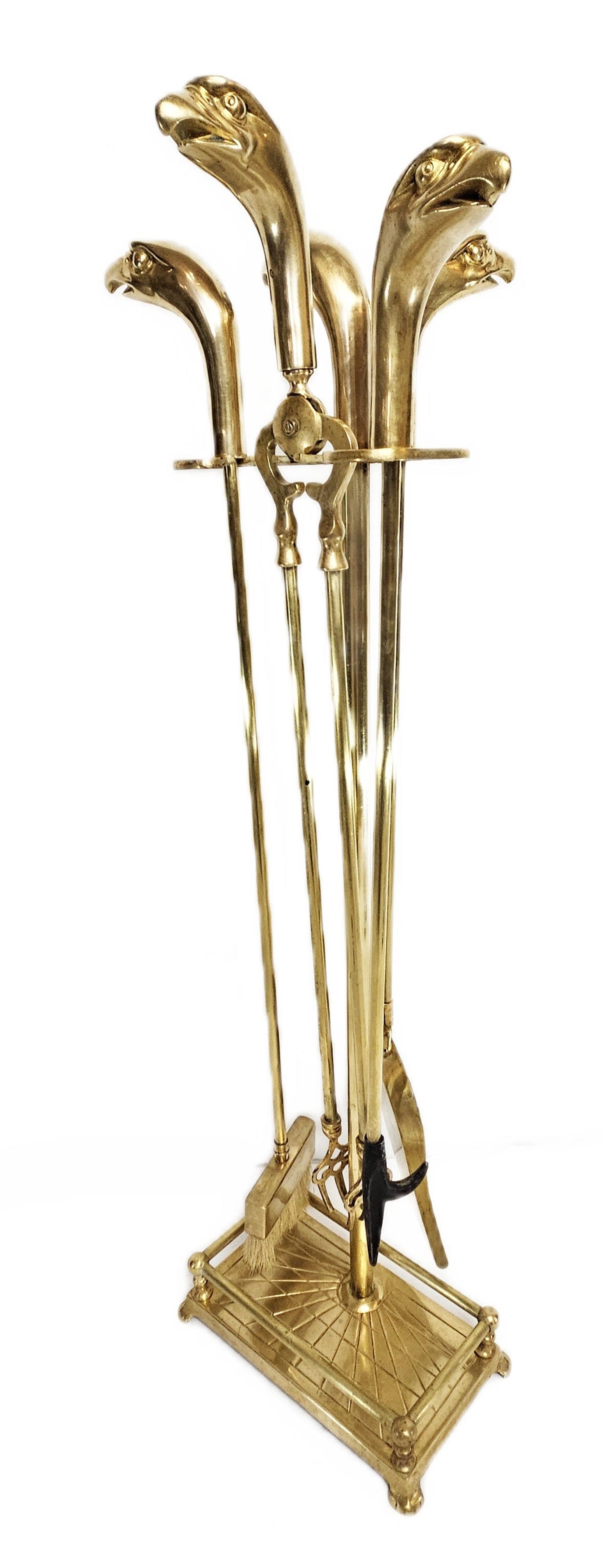 Bald Eagle Brass Fireplace Tools Fireplace Tools MCM  Brass American Bald Eagle Fireplace Tools
