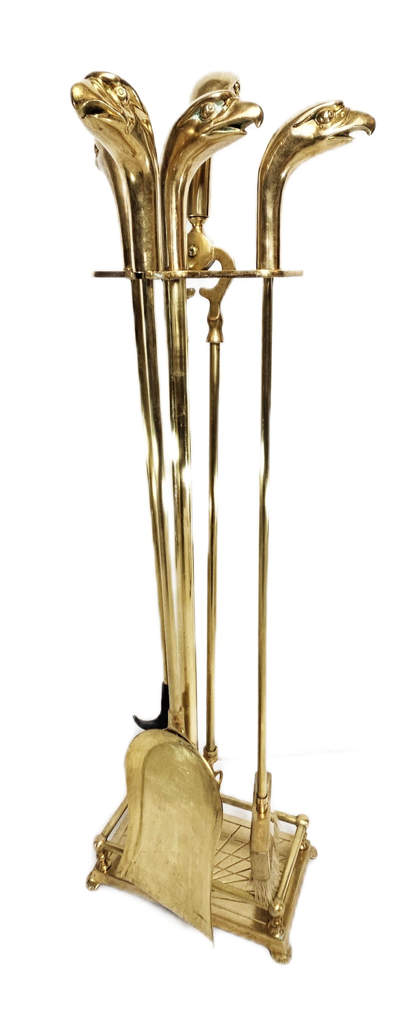 Bald Eagle Brass Fireplace Tools Fireplace Tools MCM  Brass American Bald Eagle Fireplace Tools