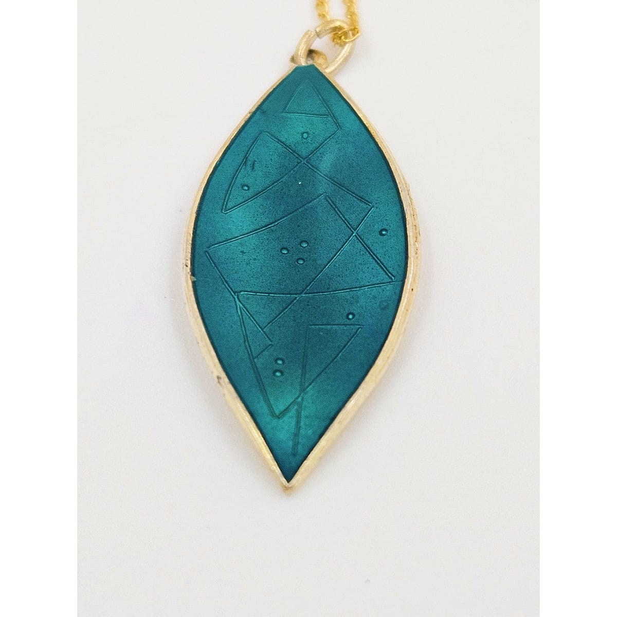 Balle Jewelry Designer Oystein Balle Norway Sterling Enamel Modernist Necklace 1950s