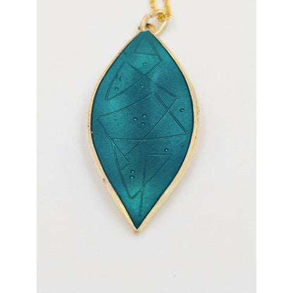 Balle Jewelry Designer Oystein Balle Norway Sterling Enamel Modernist Necklace 1950s