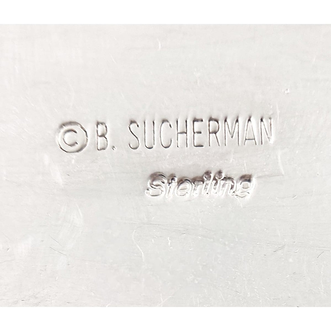 Barbara Sucherman Jewelry Designer Sucherman Sterling Abstract Modernist Long Articulating Brooch &