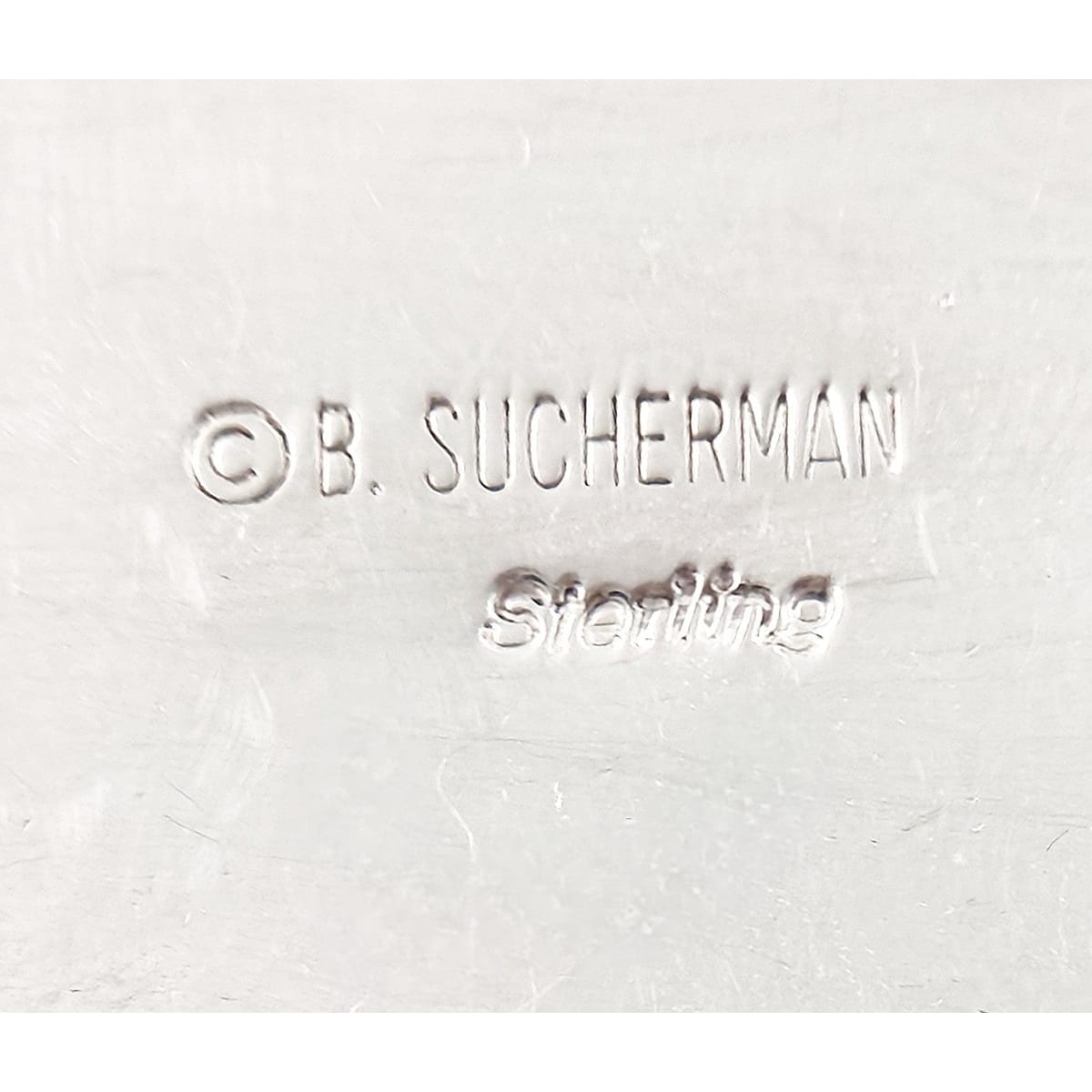 Barbara Sucherman Jewelry Designer Sucherman Sterling Abstract Modernist Long Articulating Brooch &