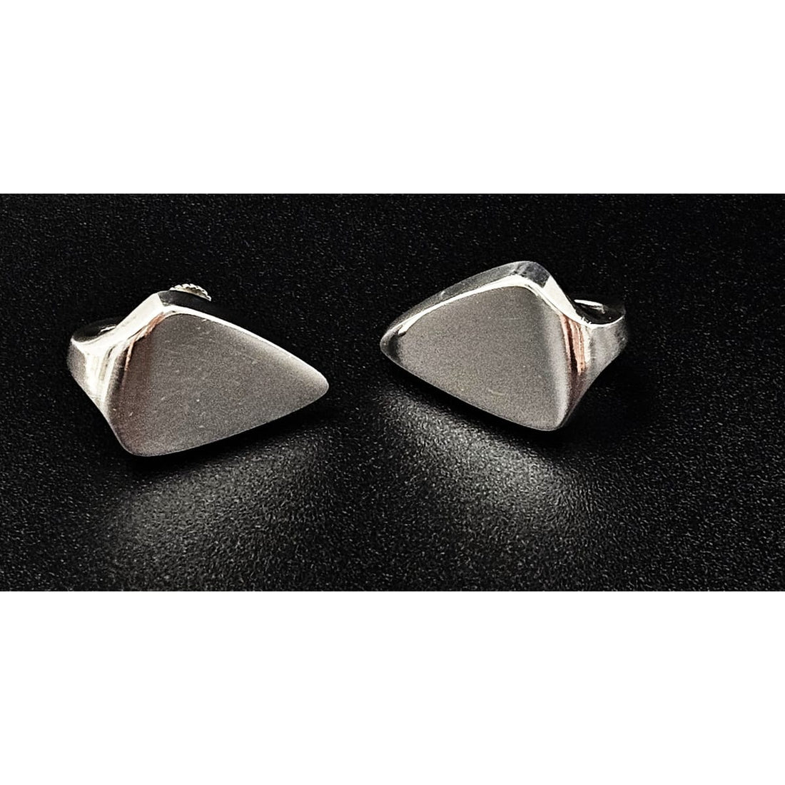 Bent Knudsen Jewelry Denmark Designer Bent Knudsen Bent K Sterling Modernist Earrings Circa 1960&