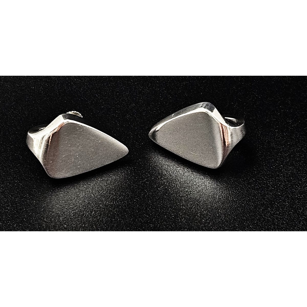 Bent Knudsen Jewelry Denmark Designer Bent Knudsen Bent K Sterling Modernist Earrings Circa 1960&