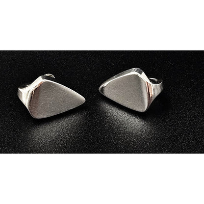 Bent Knudsen Jewelry Denmark Designer Bent Knudsen Bent K Sterling Modernist Earrings Circa 1960&
