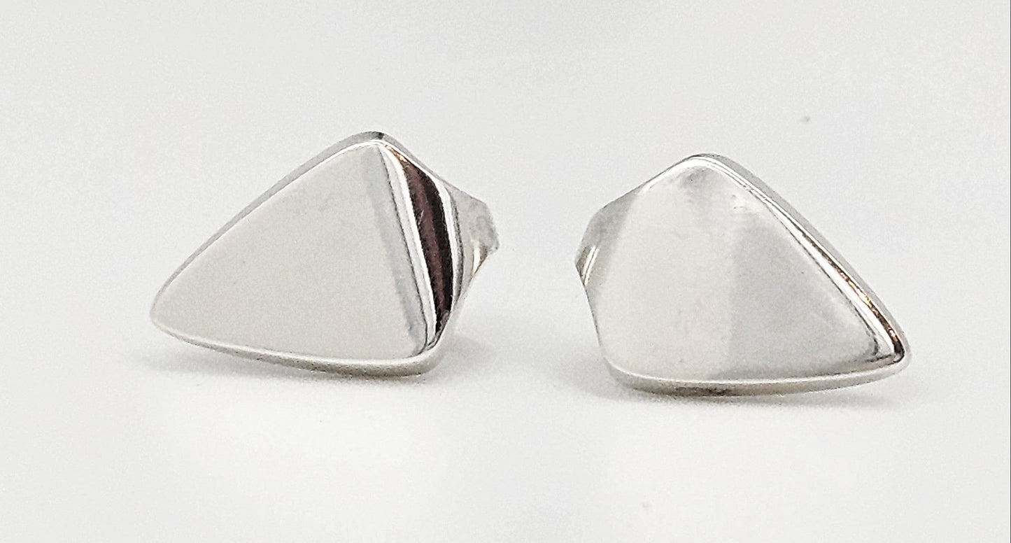 Bent Knudsen Jewelry Denmark Designer Bent Knudsen Bent K Sterling Modernist Earrings Circa 1960's