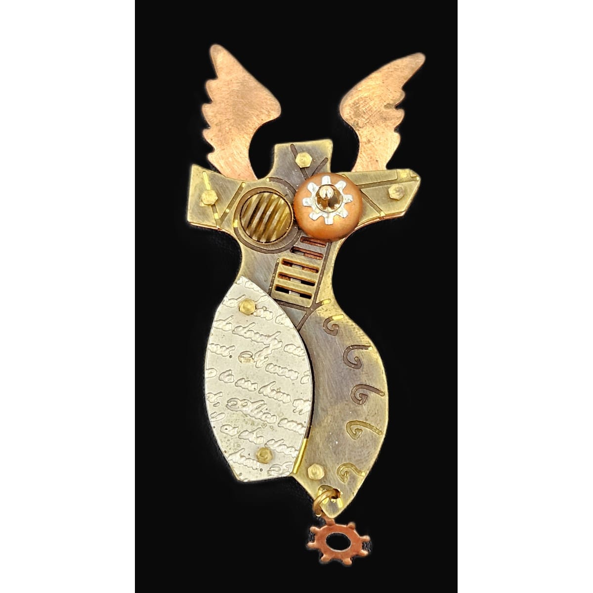 Beth Piver Jewelry Superb Beth Piver Unique Techno Romantic Goddess Angel Torso Brooch
