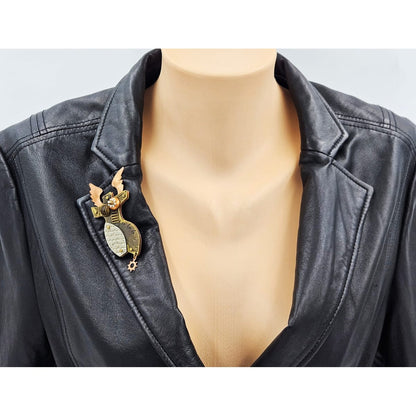 Beth Piver Jewelry Superb Beth Piver Unique Techno Romantic Goddess Angel Torso Brooch