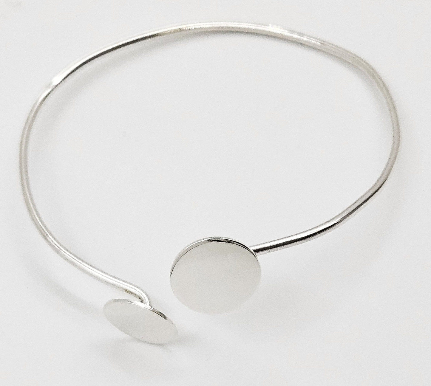 Betty Cooke Bracelet RARE Betty Cooke Modernist Sterling Silver Circles Bangle Bracelet