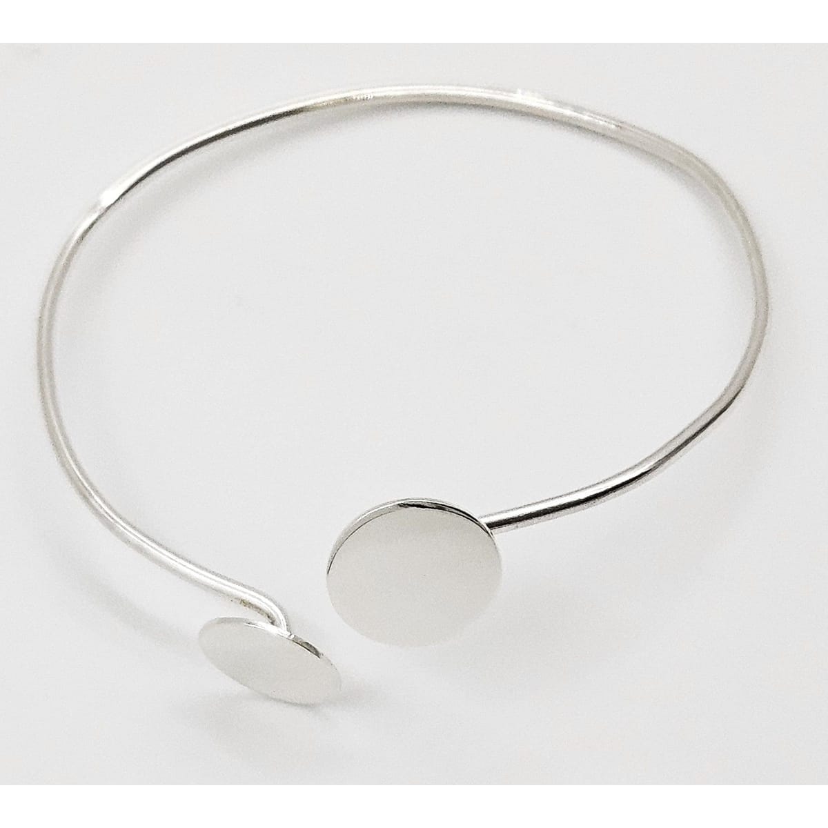 Betty Cooke Bracelet RARE Betty Cooke Modernist Sterling Silver Circles Bangle Bracelet