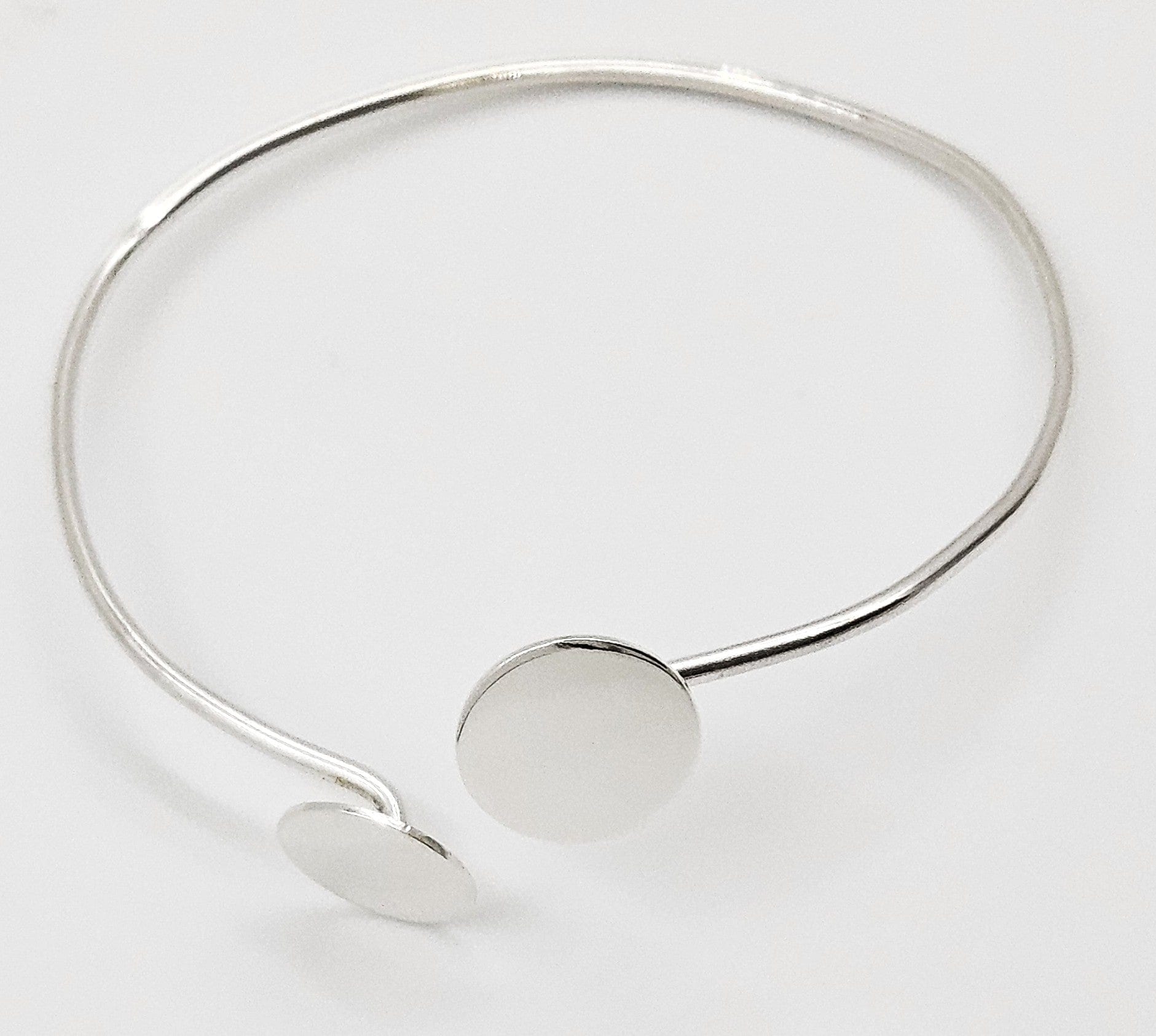 Betty Cooke Bracelet RARE Betty Cooke Modernist Sterling Silver Circles Bangle Bracelet