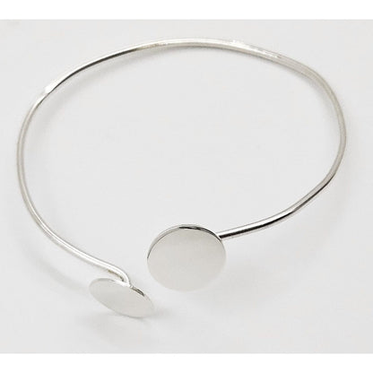 Betty Cooke Bracelet RARE Betty Cooke Modernist Sterling Silver Circles Bangle Bracelet