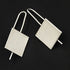 Betty Cooke Jewelry Betty Cooke Modernist Sterling Silver Square Face Hook Dangle Earrings