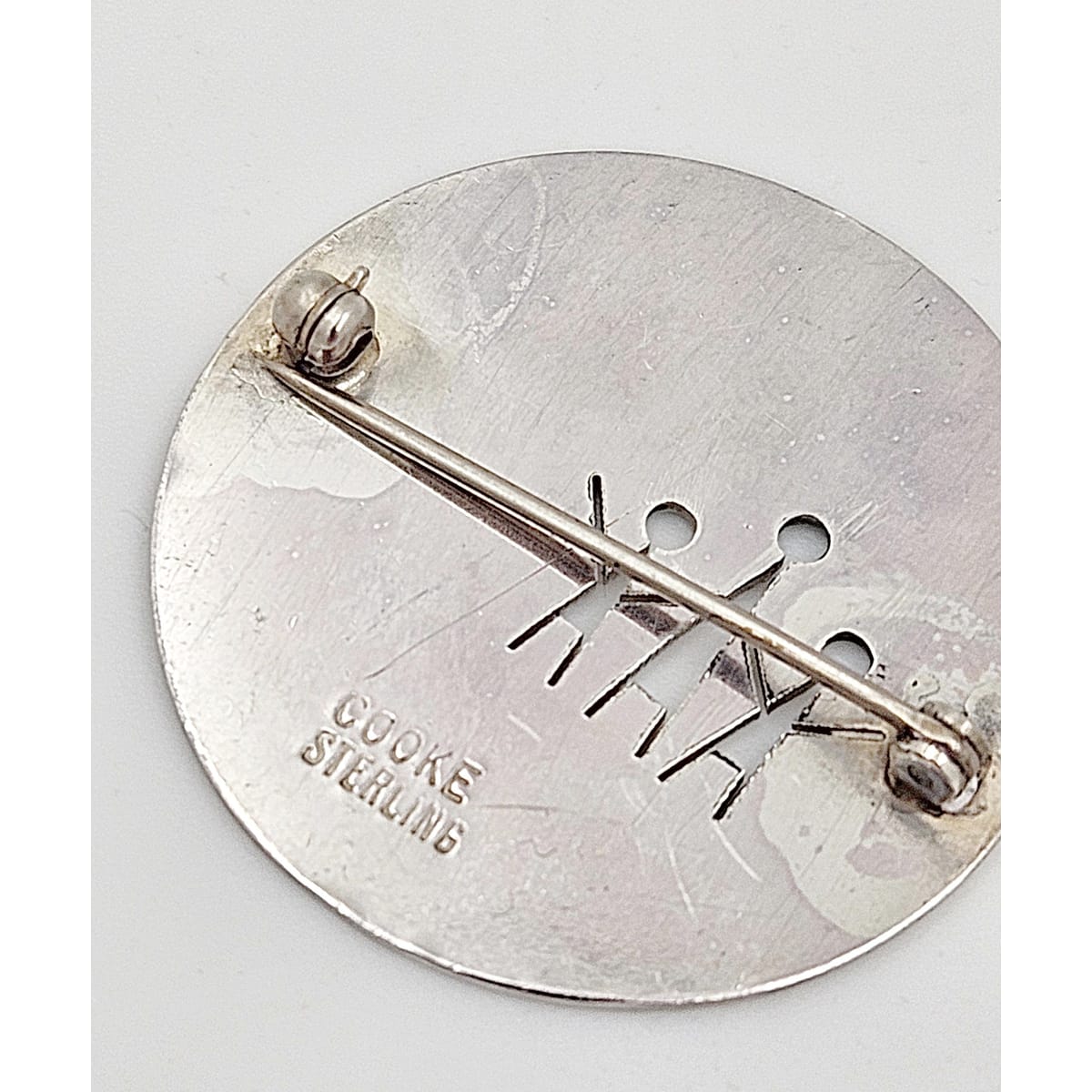 Betty Cooke Jewelry RARE Betty Cooke Sterling Silver Modernist Brooch Circa 1960s