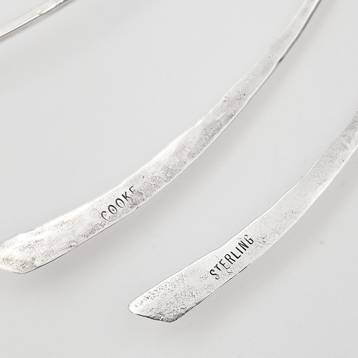 Betty Cooke Jewelry Superb US Designer Betty Cooke Modernist Sterling Silver Necklace Circa 1950&