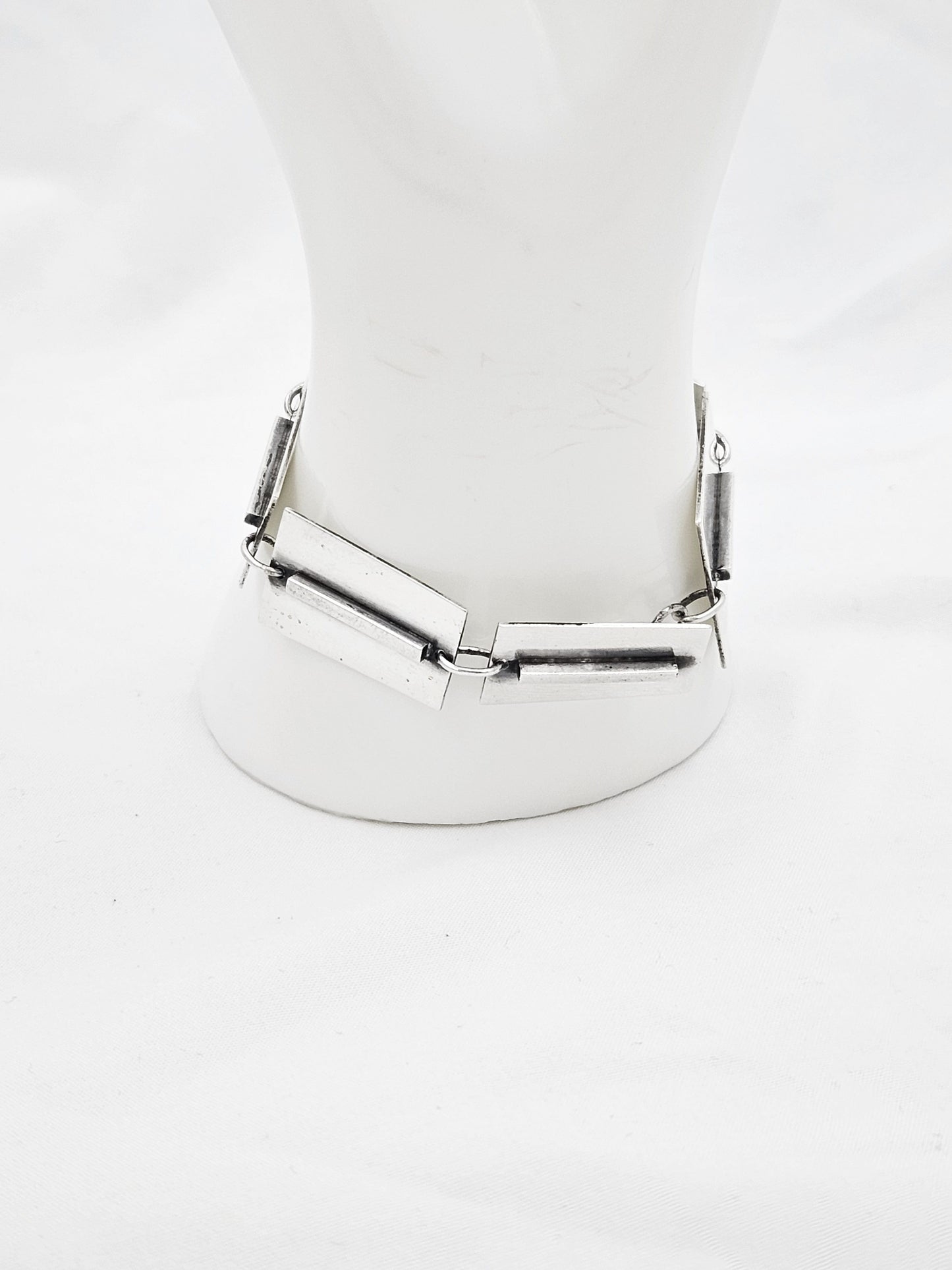 Bill Tendler Jewelry Iconic US Modernist Designer Bill Tendler Sterling Bracelet 1950s