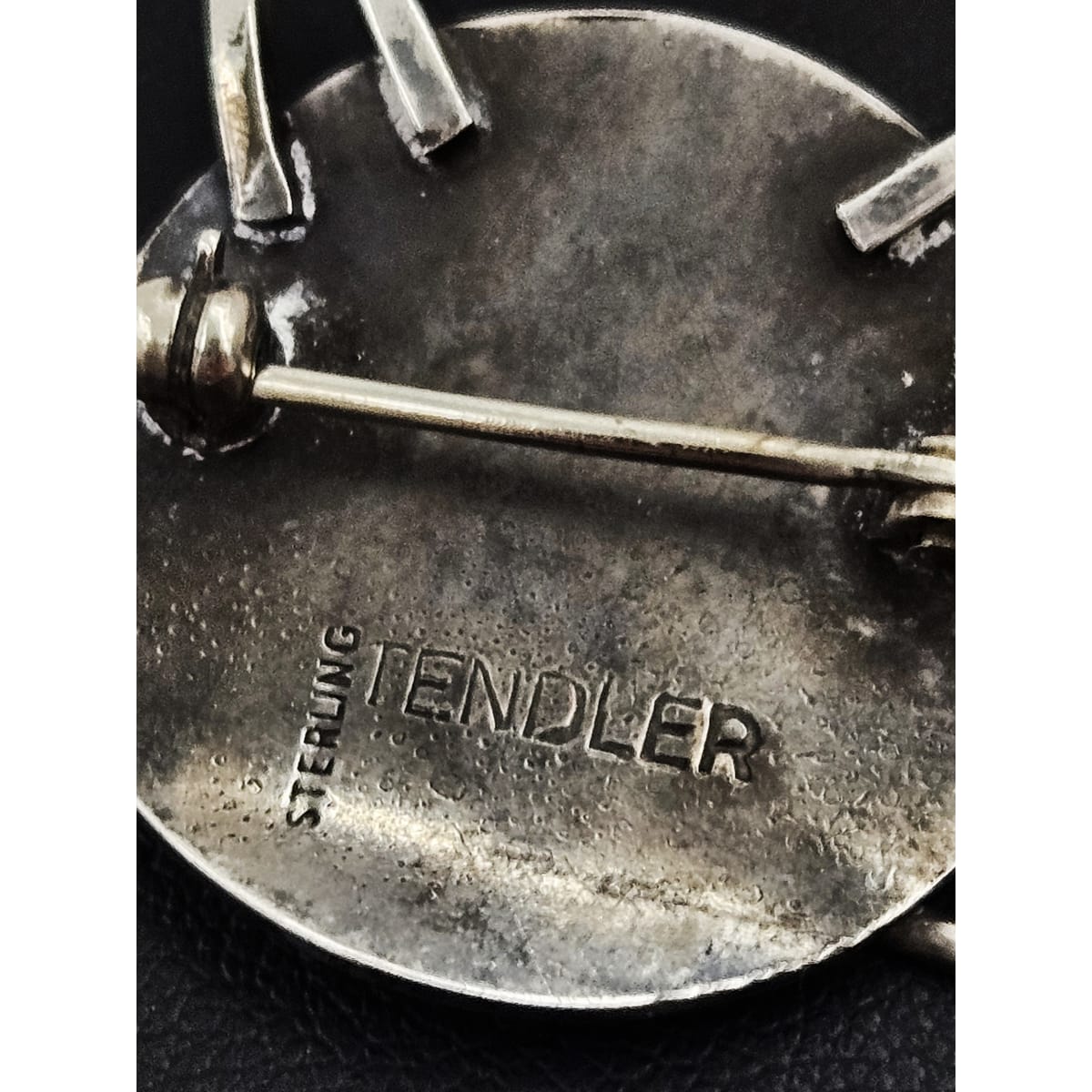 Bill Tendler Jewelry Rare US Designer Bill Tendler Sterling Modernist 3D Winking Cat Brooch 1950s