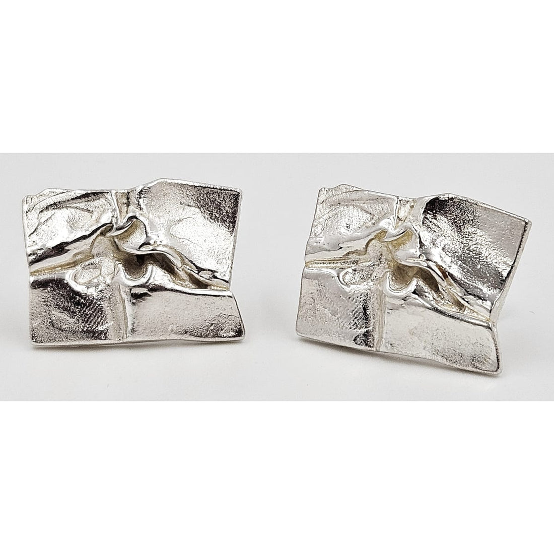 Bjorn Weckström Lapponia Jewelry Superb Bjorn Weckström Lapponia Sterling Abstract Modernist Cufflinks 1970