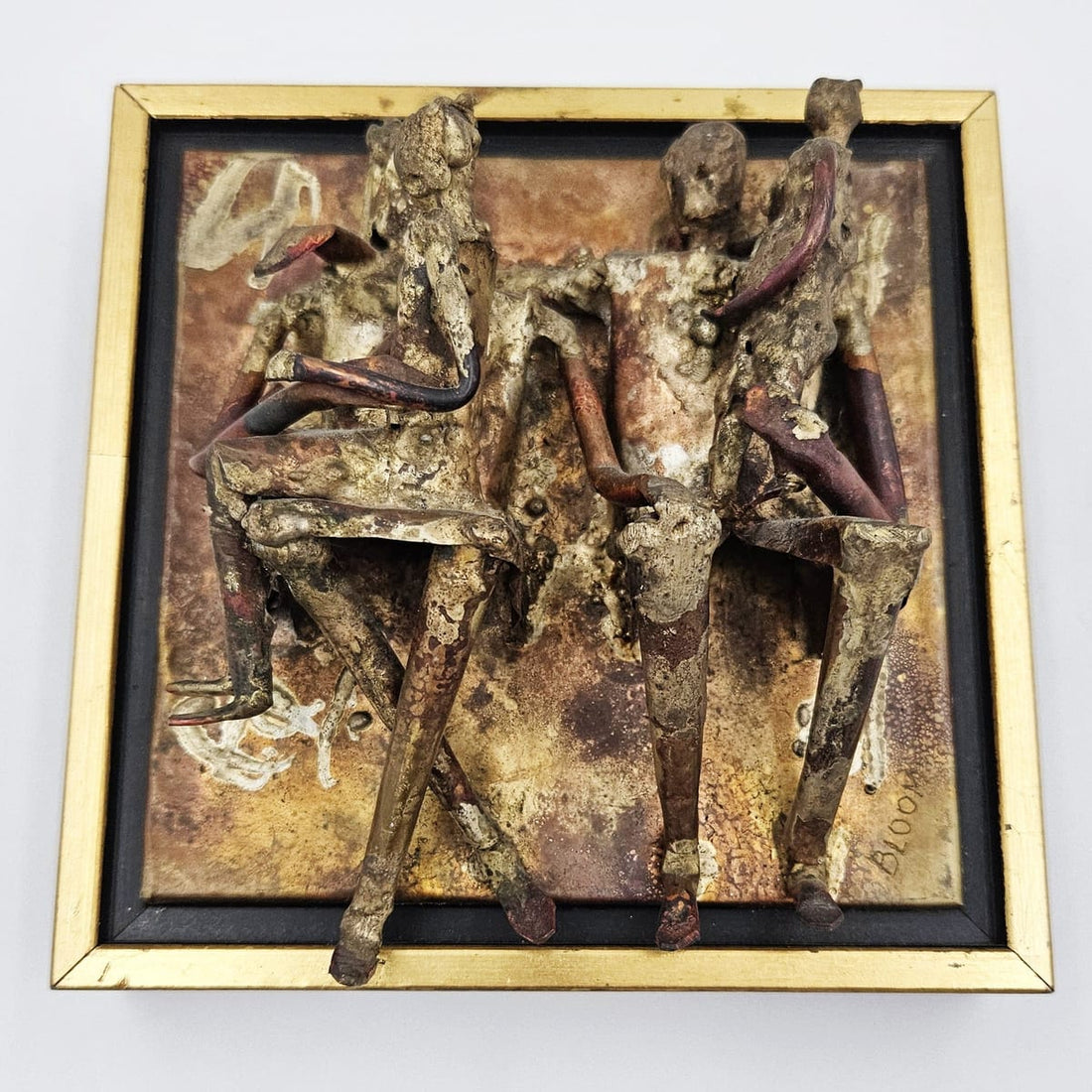 Bloom Artwork Vintage 3-D Copper Metal Relief Wall Art