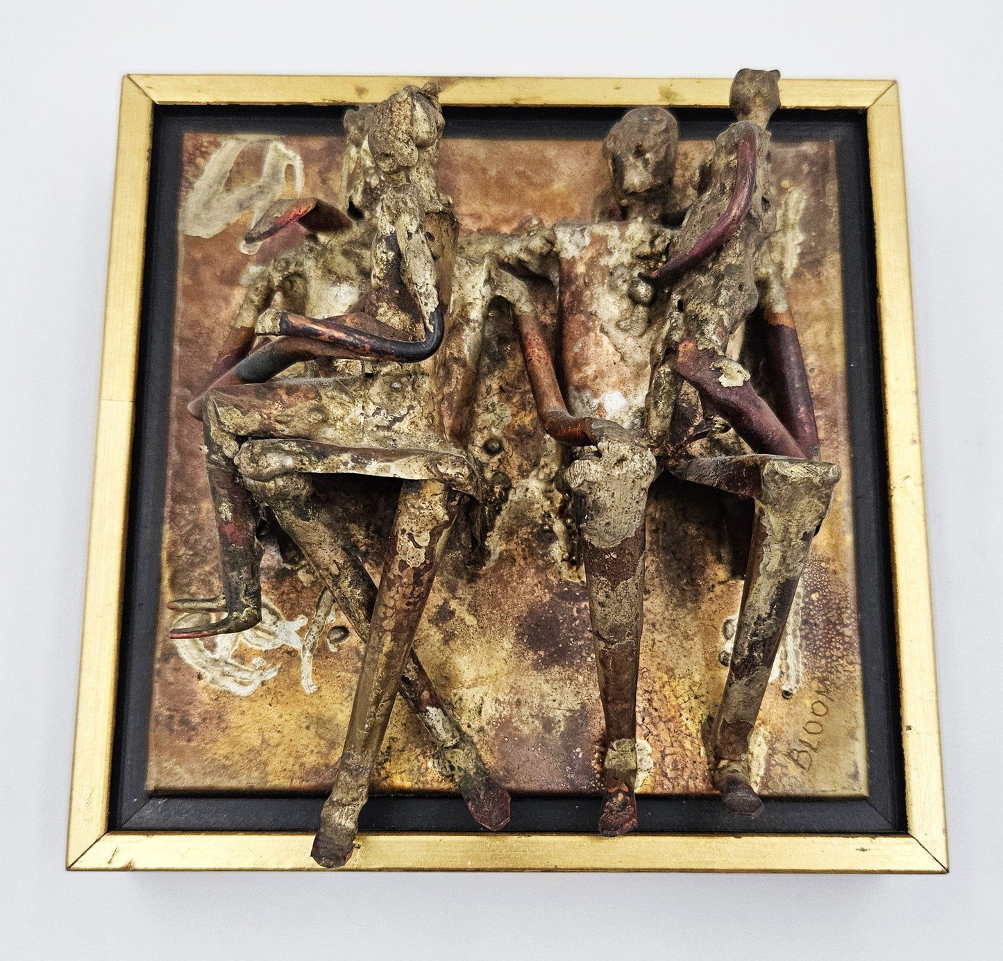 Bloom Artwork Vintage 3-D Copper Metal Relief Wall Art