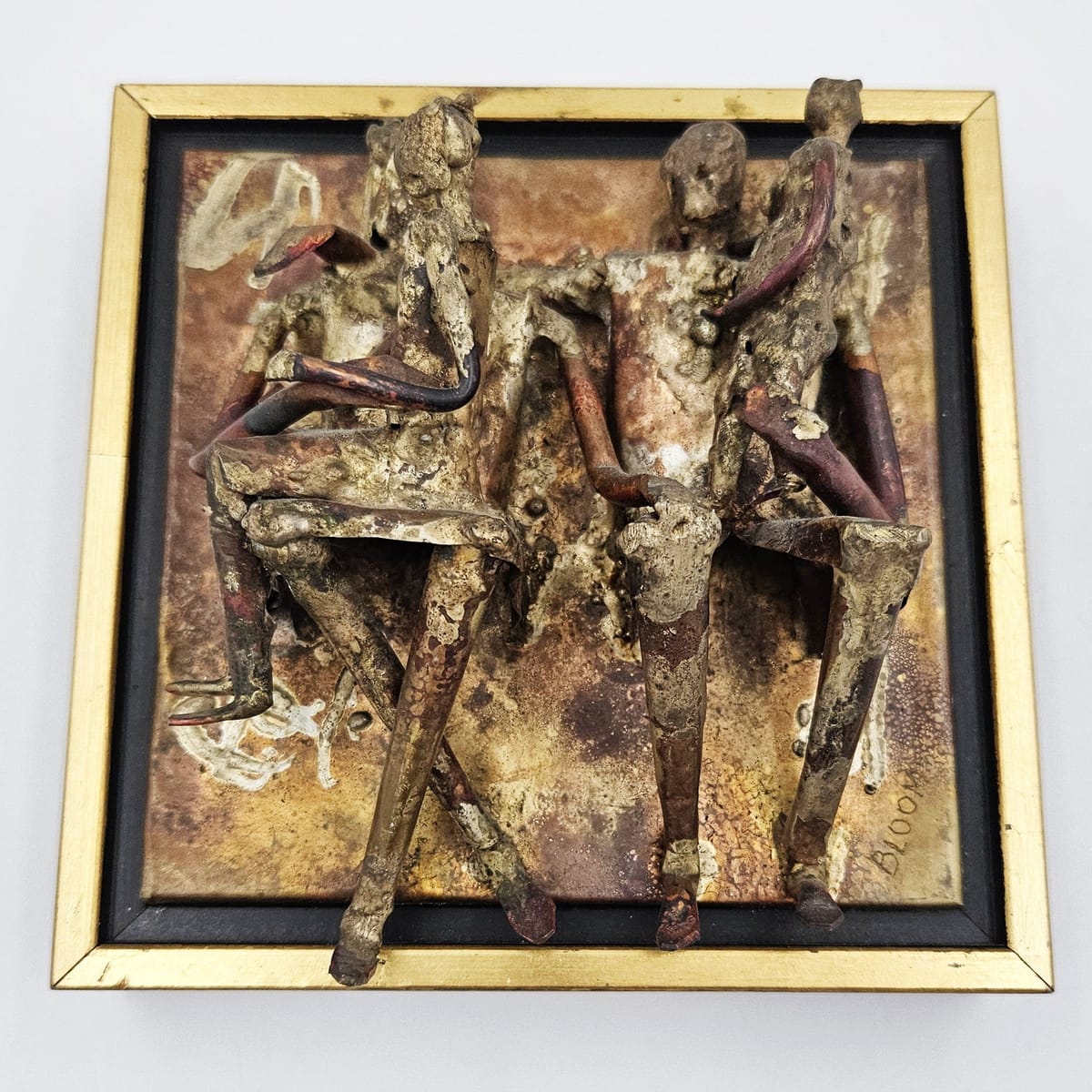 Bloom Artwork Vintage 3-D Copper Metal Relief Wall Art