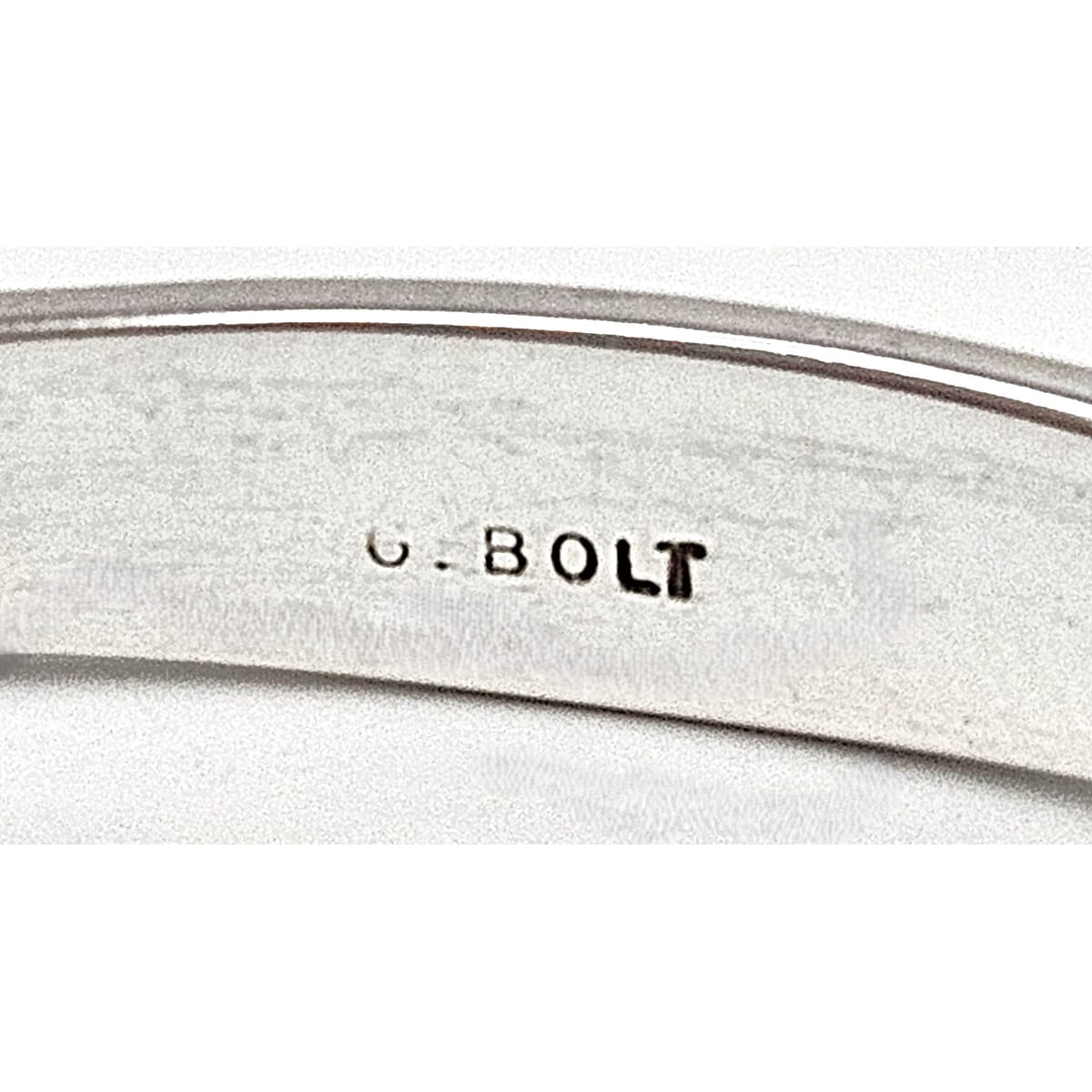 Bolt Sterling Jewelry Navajo George Bolt NM Sterling Silver Modernist Bangle Bracelet Circa 1980&
